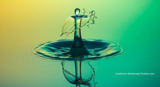 Inkontinenz bei Prostatakrebs behandeln Prostata Hilfe Deutschland: Illustrationsbild Inkontinenz - Wassertropfen
